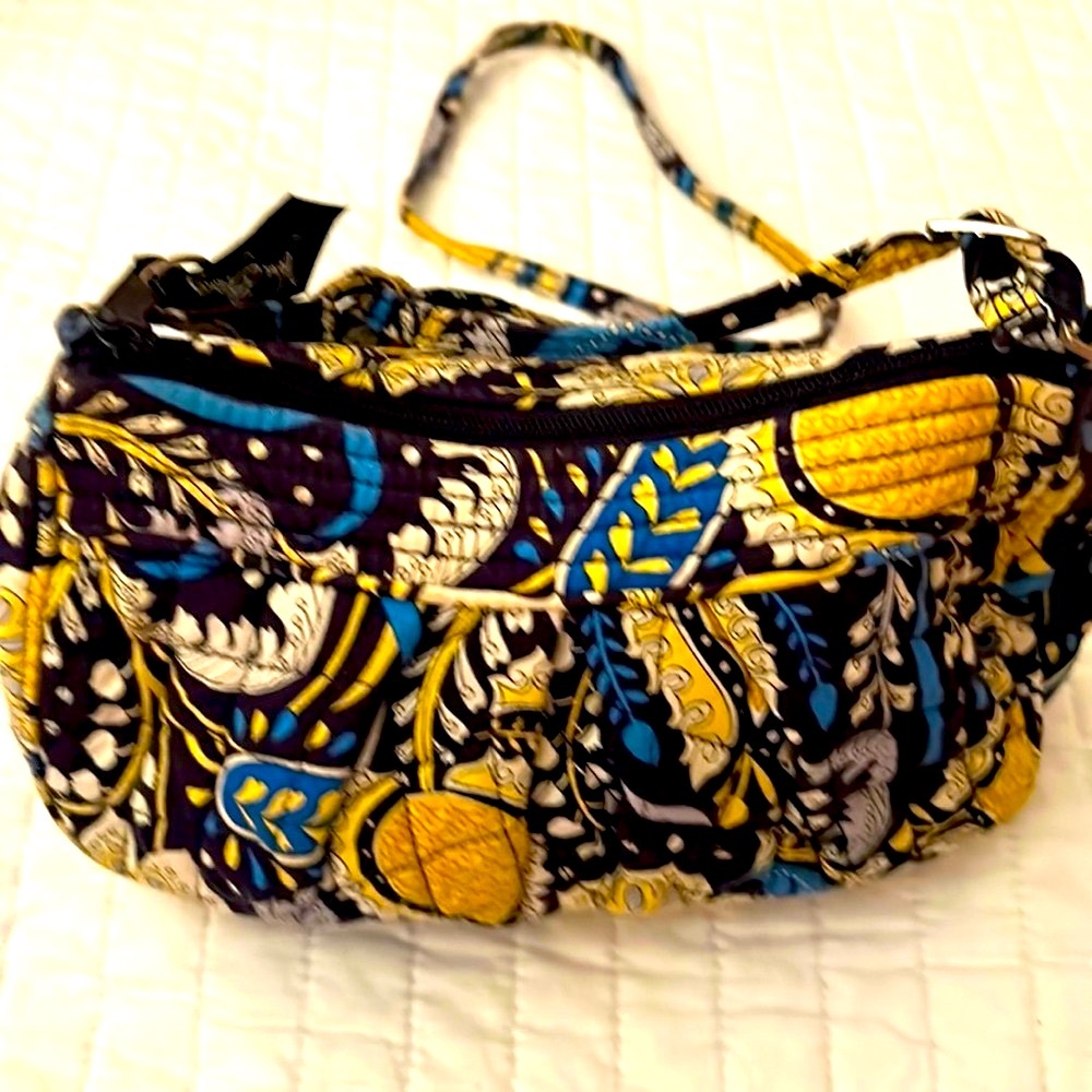 This adorable hobo bag is titled Ellie Blue Just Reduced